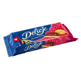 Delicje Szampańskie malinowe 147g