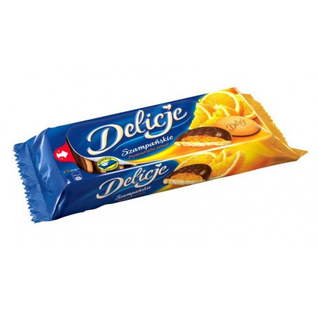 Delicje Szampańskie pomarańczowe 147g Delicje Szampańskie pomarańczowe 147g