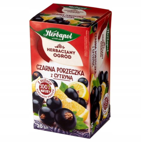HERBAPOL czarna porzeczka cytryna herbata 20 t. HERBAPOL czarna porzeczka cytryna herbata 20 t.