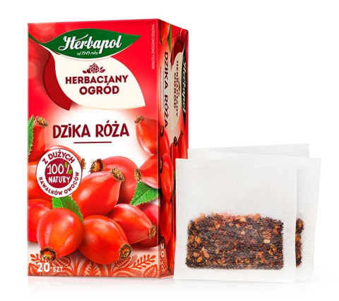 HERBAPOL dzika róża herbata 20 t. HERBAPOL dzika róża herbata 20 t.
