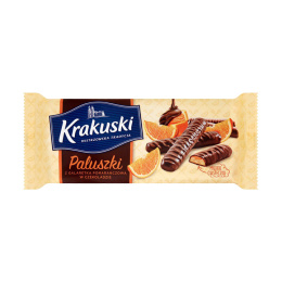 Krakuski paluszki pomarańczowe 144g