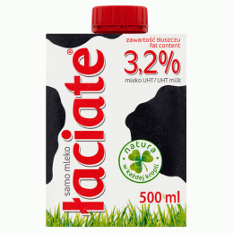 Mleko 0,5l 3,2% UHT ŁACIATE