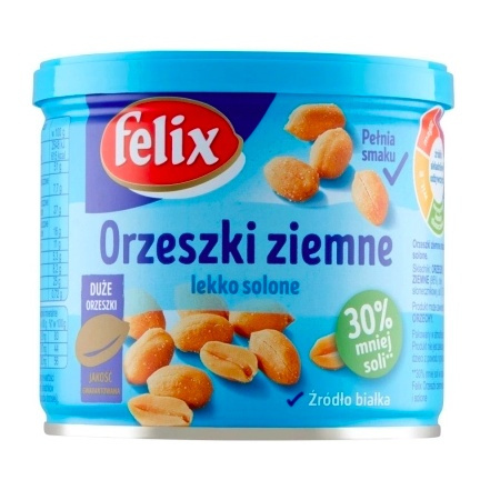 Orzechy ziemne solone 140g puszka FELIX Orzechy ziemne solone 140g puszka FELIX