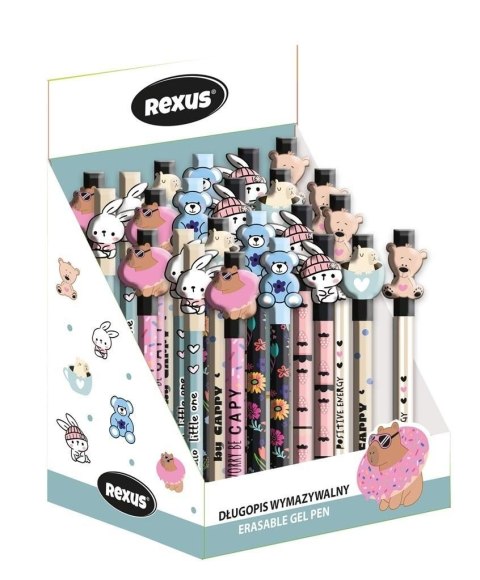 Długopis wymazywalny Rexus CUTE wymazywalny niebieski 0,5mm (24 szt displ) Długopis wymazywalny Rexus CUTE wymazywalny niebieski 0,5mm (24 szt displ)