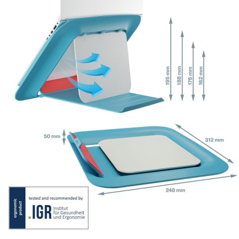 Podstawka ergo cosy niebieska Leitz (64260061)