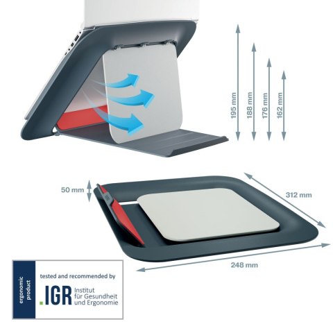 Podstawka ergo cosy szara Leitz (64260089)