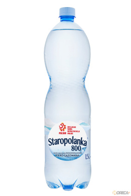 Woda 1,5l delikatny gaz. STAROPOLANKA