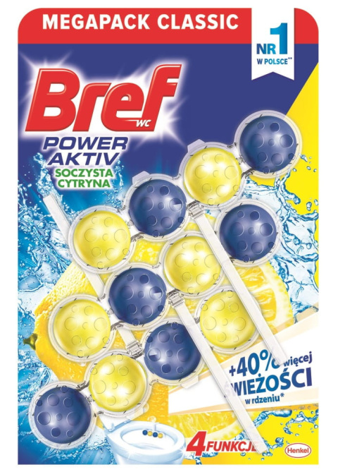 Zawieszka do WC kulki 3x50g BREF Zawieszka do WC kulki 3x50g BREF