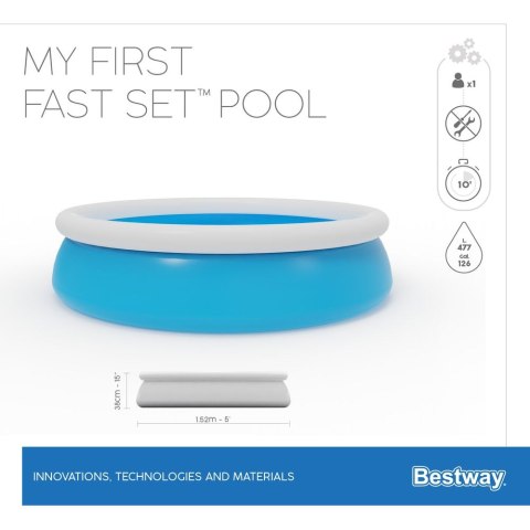 Basen Best Way Ogrodowy Dla Dzieci 152 cm x 38 cm (57241) Basen Best Way Ogrodowy Dla Dzieci 152 cm x 38 cm (57241)