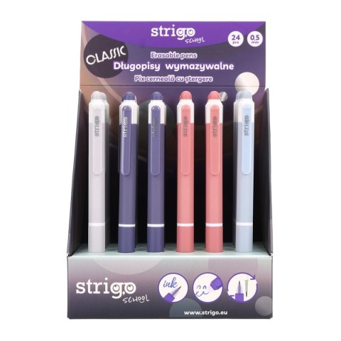 Długopis wymazywalny Strigo CLASSIC automtyczny 8905658811051 niebieski 0,5mm (SSC406) Długopis wymazywalny Strigo CLASSIC automtyczny 8905658811051 niebieski 0,5mm (SSC406)