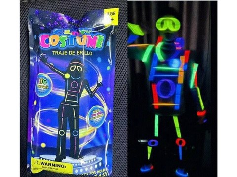 Kostium strój fluorescencyjny Adar (605978)