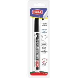 Marker specjalistyczny rózowy T-SHIRT wkład niebieski okrągła końcówka Toma (TO 744)