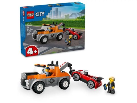 Klocki konstrukcyjne Lego City Samochód pomocy drogowej i naprawa sportowego auta (60435) Klocki konstrukcyjne Lego City Samochód pomocy drogowej i naprawa sportowego auta (60435)