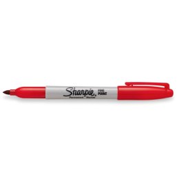 Marker permanentny Paper Mate czerwony okrągła końcówka