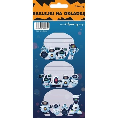 Naklejka na zeszyt Robot Henry (5907465666459) Naklejka na zeszyt Robot Henry (5907465666459)