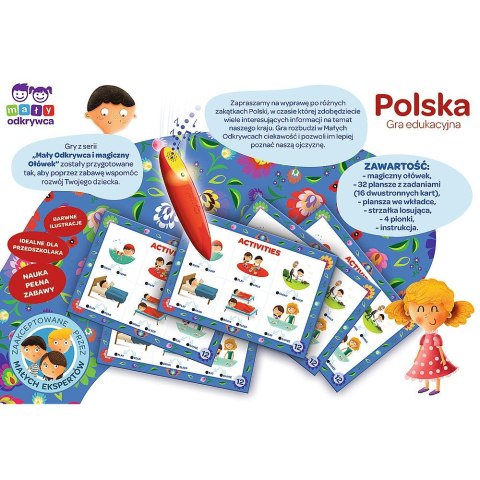 Gra edukacyjna Mały Odkrywca i Magiczny Ołówek Polska Magiczny ołówek Trefl (02114) Gra edukacyjna Mały Odkrywca i Magiczny Ołówek Polska Magiczny ołówek Trefl (02114)