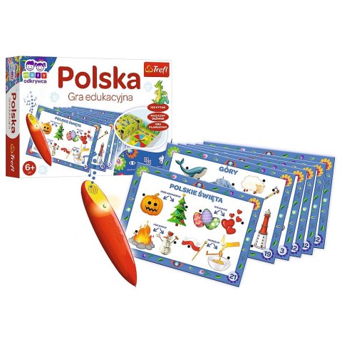 Gra edukacyjna Mały Odkrywca i Magiczny Ołówek Polska Magiczny ołówek Trefl (02114) Gra edukacyjna Mały Odkrywca i Magiczny Ołówek Polska Magiczny ołówek Trefl (02114)