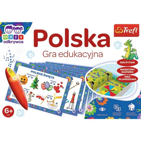 Gra edukacyjna Mały Odkrywca i Magiczny Ołówek Polska Magiczny ołówek Trefl (02114) Gra edukacyjna Mały Odkrywca i Magiczny Ołówek Polska Magiczny ołówek Trefl (02114)