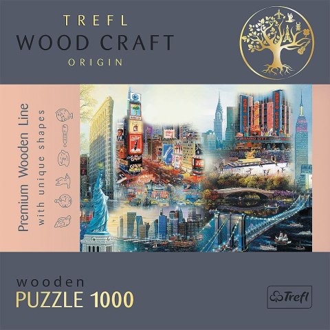 Puzzle Trefl drewniane New York - Collage 1000 el. (20147) Puzzle Trefl drewniane New York - Collage 1000 el. (20147)