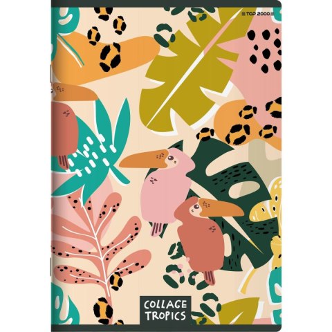 Zeszyt Top 2000 COLLAGE TROPICS A5 60k. 70g linia (400157928) Zeszyt Top 2000 COLLAGE TROPICS A5 60k. 70g linia (400157928)