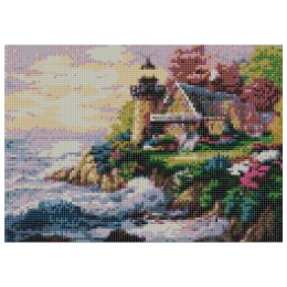 Zestaw kreatywny Titanum Craft-fun Diamentowa mozaika 30x40cm Latarnia morska (TMS24909)