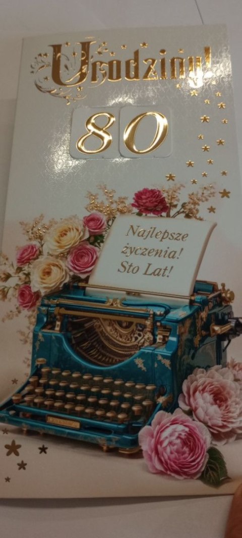 Kartka składana urodziny z paskiem premium DL Agamis (dl)