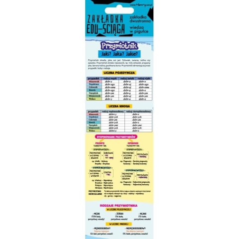 Zakładka do książki Ściąga przymiotniki , zaimki i liczebniki Henry (5905701482788) Zakładka do książki Ściąga przymiotniki , zaimki i liczebniki Henry (5905701482788)