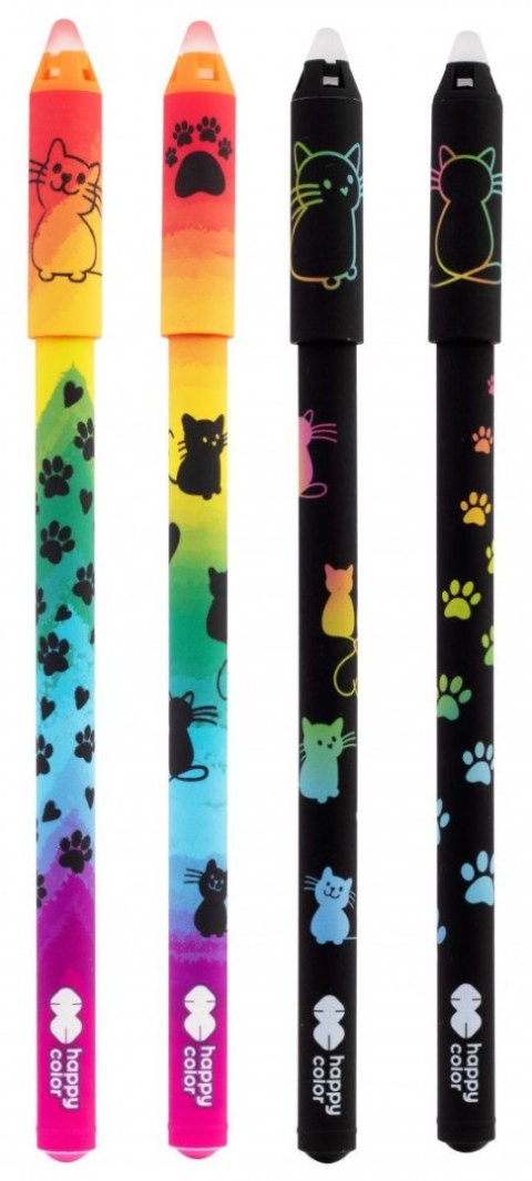 Długopis wymazywalny Happy Color Miaow niebieski 0,5mm (HA 4120 01MA-3) Długopis wymazywalny Happy Color Miaow niebieski 0,5mm (HA 4120 01MA-3)