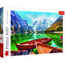 Puzzle Jezioro Braies, Włochy 500 el. Trefl (37486)