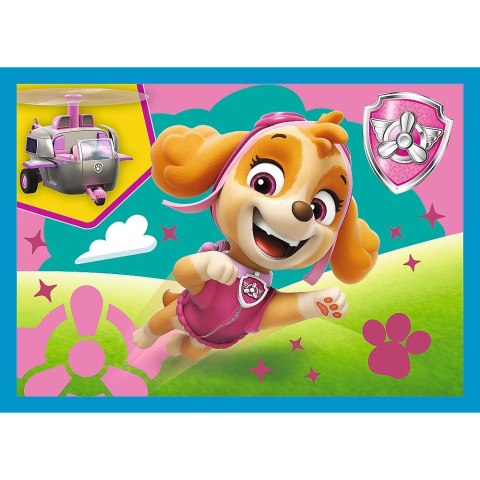 Puzzle Paw Patrol Biegnące Pieski 4w1 el. Trefl (34628)