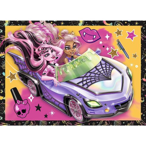 Puzzle Planeta Milo Elekryzujący dzień Monster High 4w1 el. Trefl (34655)