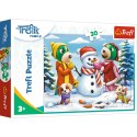 Puzzle Rodzina Treflików Zimowe zabawy Treflików 30 el. Trefl (18300)