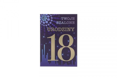 Kartka składana 18-stka Extra B6 Pol-mak (b6x)