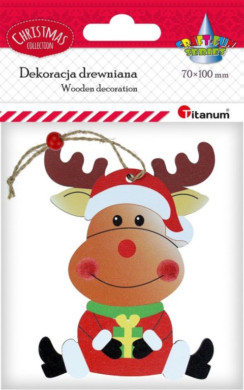 Ozdoba drewniana Titanum Craft-Fun Series Zawieszka renifer (SDDD-200) Ozdoba drewniana Titanum Craft-Fun Series Zawieszka renifer (SDDD-200)