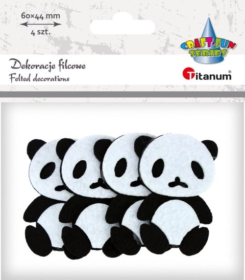 Ozdoba filcowa Craft-Fun Series Pandy Titanum (PJ-121) Ozdoba filcowa Craft-Fun Series Pandy Titanum (PJ-121)