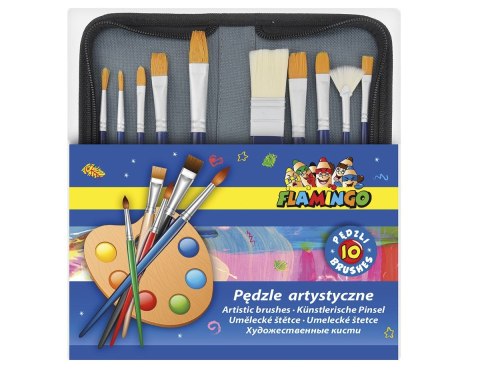 Pędzel Flamingo drewniany uchwyt (SR-B63) Pędzel Flamingo drewniany uchwyt (SR-B63)
