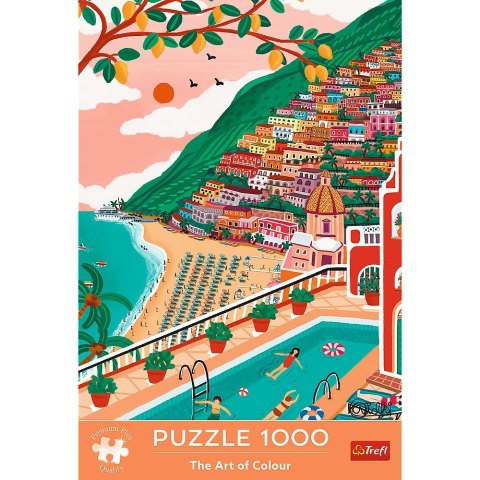 Puzzle The Art of Colour Premium Plus Positano, Włochy 1000 el. Trefl (10895)