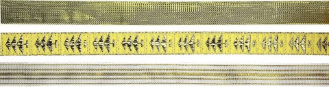Wstążka Craft-Fun Series Boże Narodzenie 3 wzory 15x2 [mm x m] biało-złoty Titanum (A-28(4#))