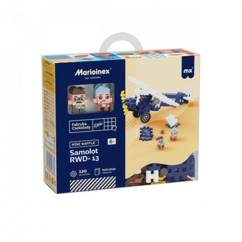 Klocki konstrukcyjne Marioinex Mini Waffle Wedel 120el Samolot RWD-13 Klocki konstrukcyjne Marioinex Mini Waffle Wedel 120el Samolot RWD-13