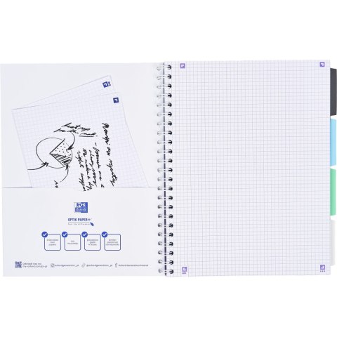 Notes (notatnik) pastel A4 80k. krata Oxford (400182938)