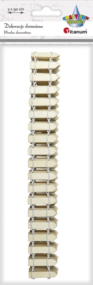 Ozdoba drewniana Titanum Craft-Fun Series mini płotek 90cm (ZL-001) Ozdoba drewniana Titanum Craft-Fun Series mini płotek 90cm (ZL-001)