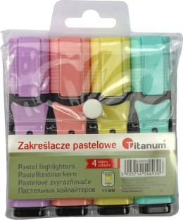 Zakreślacz Titanum 4 kolory 1-5mm (T01060491)