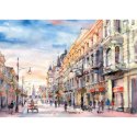 Kalendarz ścienny miasta w awkareli rodzinny 2026 280mm x 400mm Lucrum (WL05)