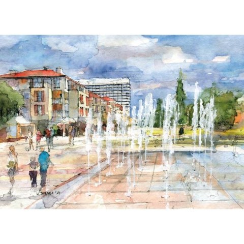 Kalendarz ścienny miasta w awkareli rodzinny 2026 280mm x 400mm Lucrum (WL05) Kalendarz ścienny miasta w awkareli rodzinny 2026 280mm x 400mm Lucrum (WL05)