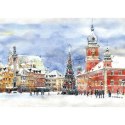 Kalendarz ścienny miasta w awkareli rodzinny 2026 280mm x 400mm Lucrum (WL05)