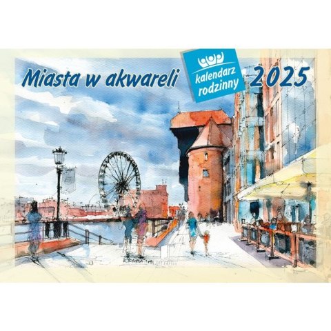 Kalendarz ścienny miasta w awkareli rodzinny 2026 280mm x 400mm Lucrum (WL05) Kalendarz ścienny miasta w awkareli rodzinny 2026 280mm x 400mm Lucrum (WL05)