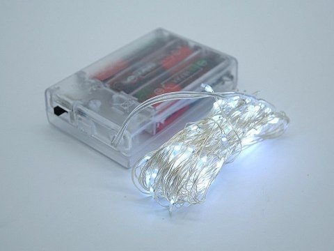 Lampki świąteczne biały, na baterie 3xAA niedołączone; 8x7x2cm Adar (511859) Lampki świąteczne biały, na baterie 3xAA niedołączone; 8x7x2cm Adar (511859)