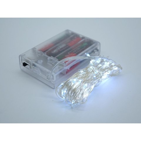 Lampki świąteczne biały, na baterie 3xAA niedołączone; 8x7x2cm Adar (511859) Lampki świąteczne biały, na baterie 3xAA niedołączone; 8x7x2cm Adar (511859)