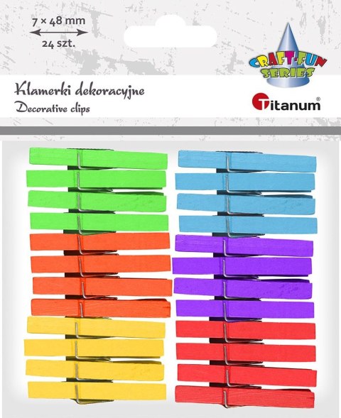 Ozdoba drewniana Titanum Craft-Fun Series klamerki (16082A) Ozdoba drewniana Titanum Craft-Fun Series klamerki (16082A)