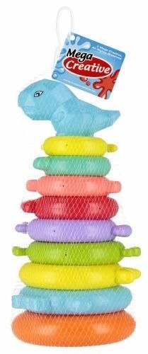 Układanka piramidka z kółkami 30cm Mega Creative (545659) Układanka piramidka z kółkami 30cm Mega Creative (545659)